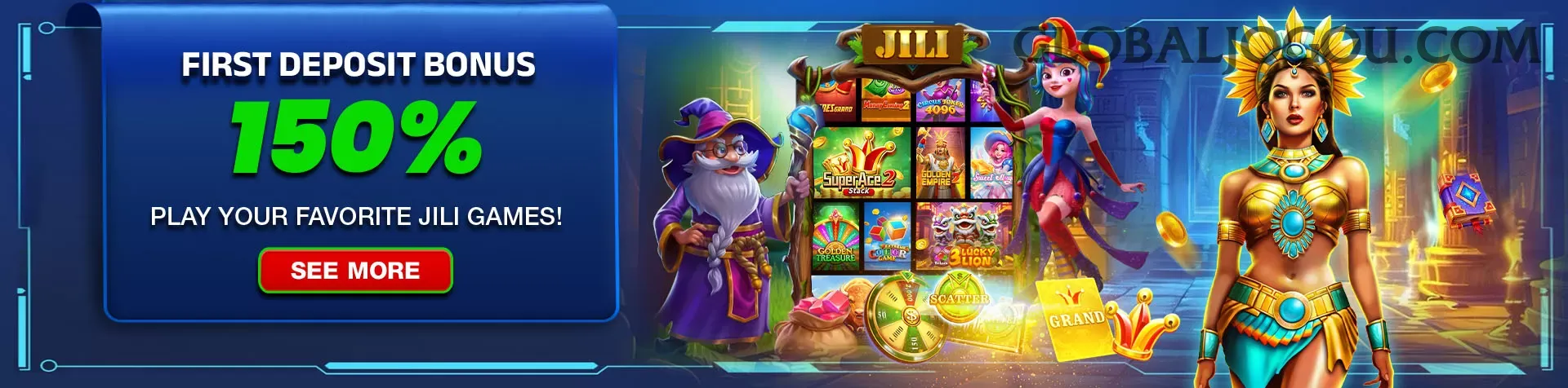 Cassino globaljogo - mesas ao vivo e jogos